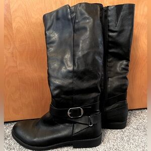 Style & Co Madixe Black Knee High Boots